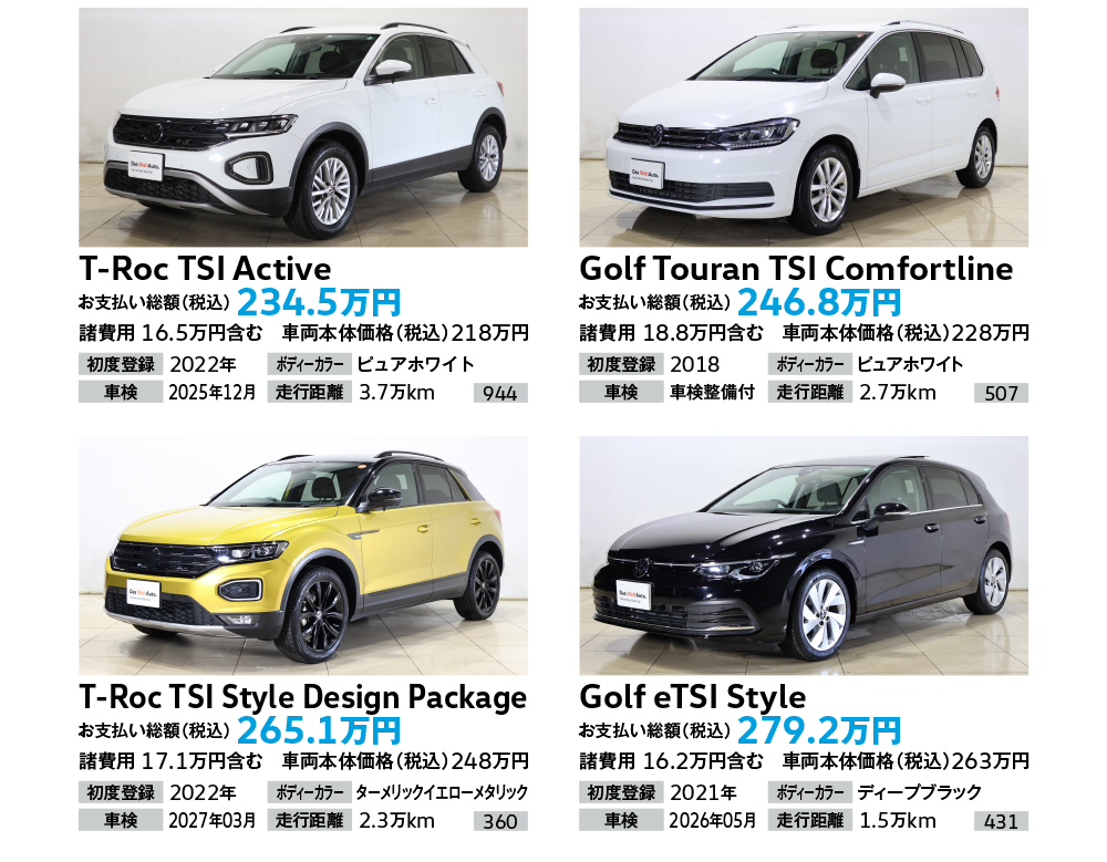Volkswagen苫小牧認定中古車センター 半期決算