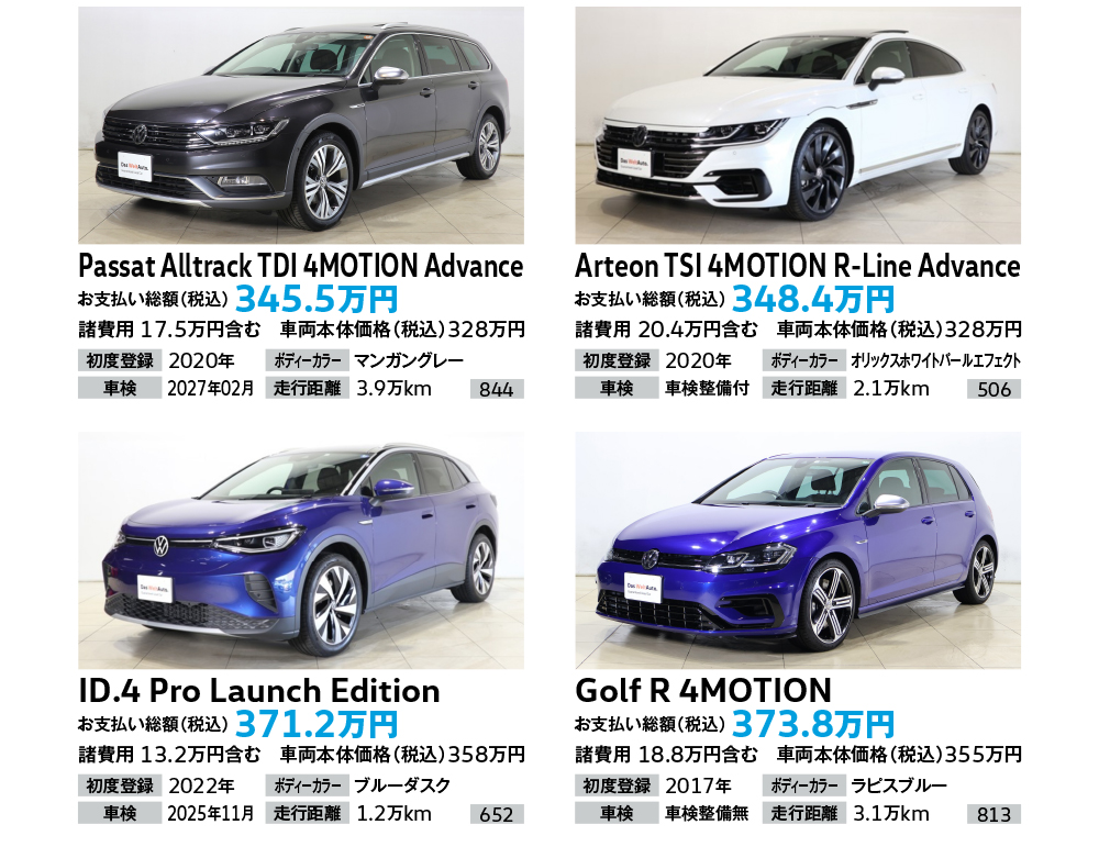 Volkswagen苫小牧認定中古車センター 半期決算