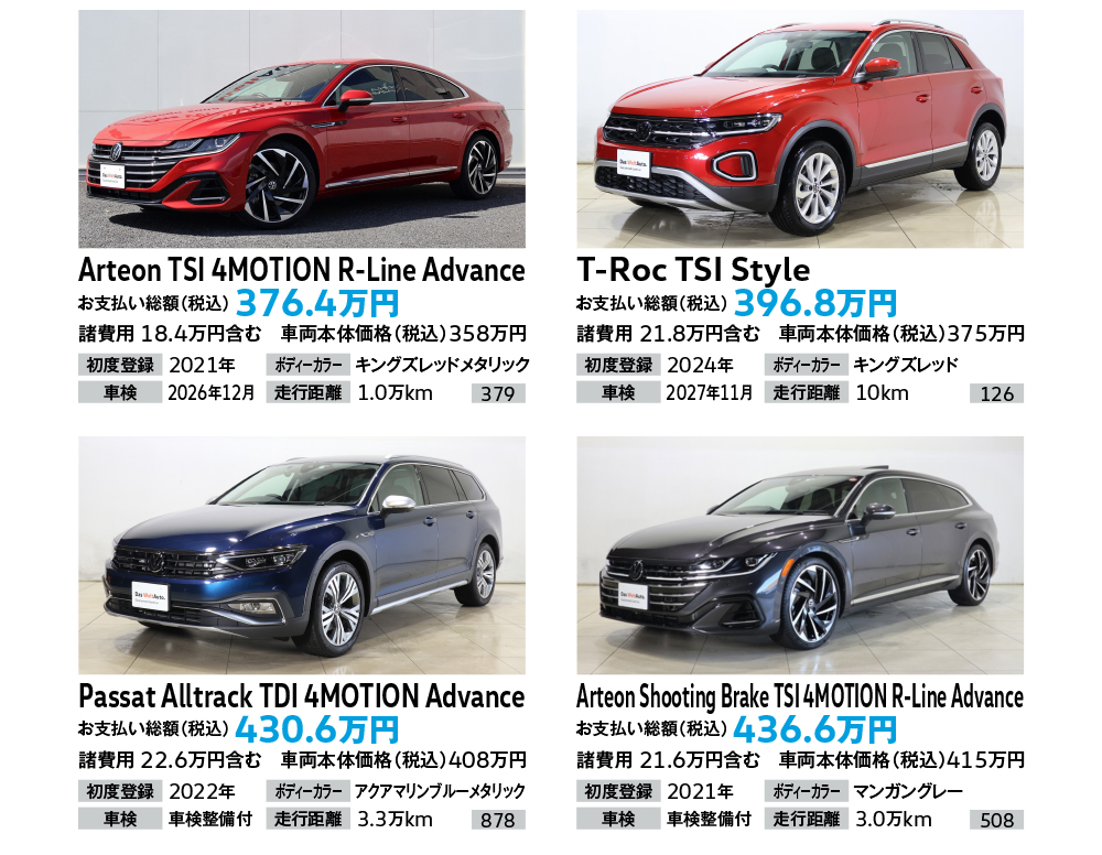Volkswagen苫小牧認定中古車センター 半期決算