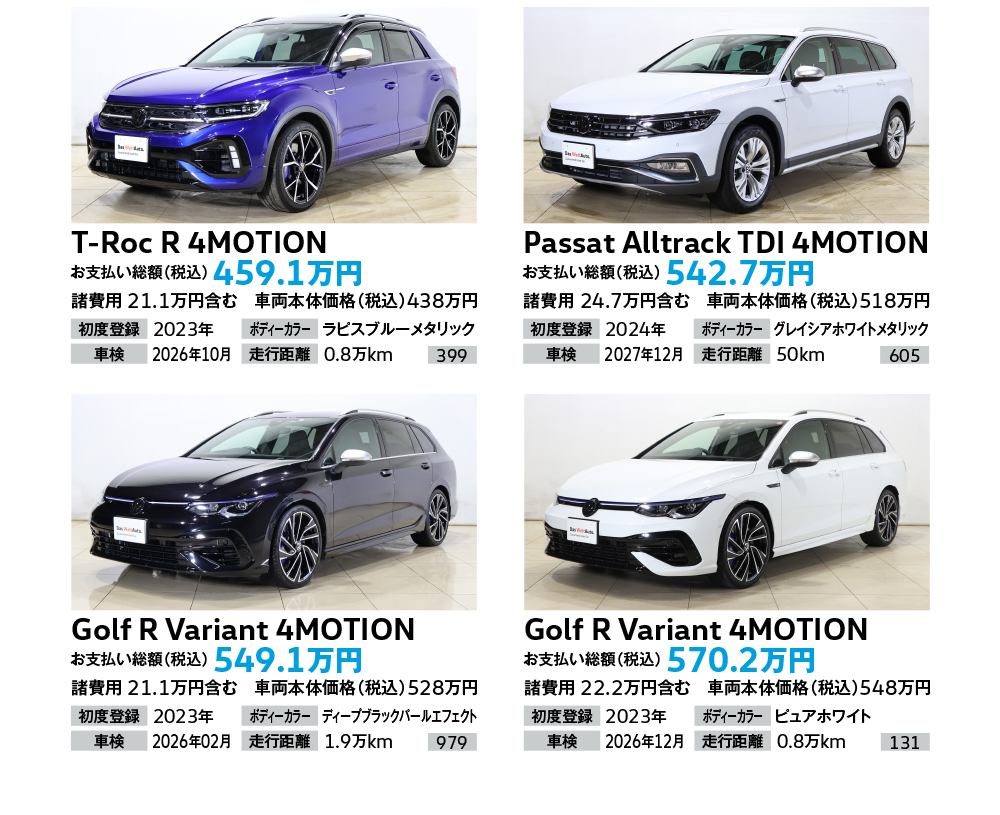 Volkswagen苫小牧認定中古車センター 半期決算
