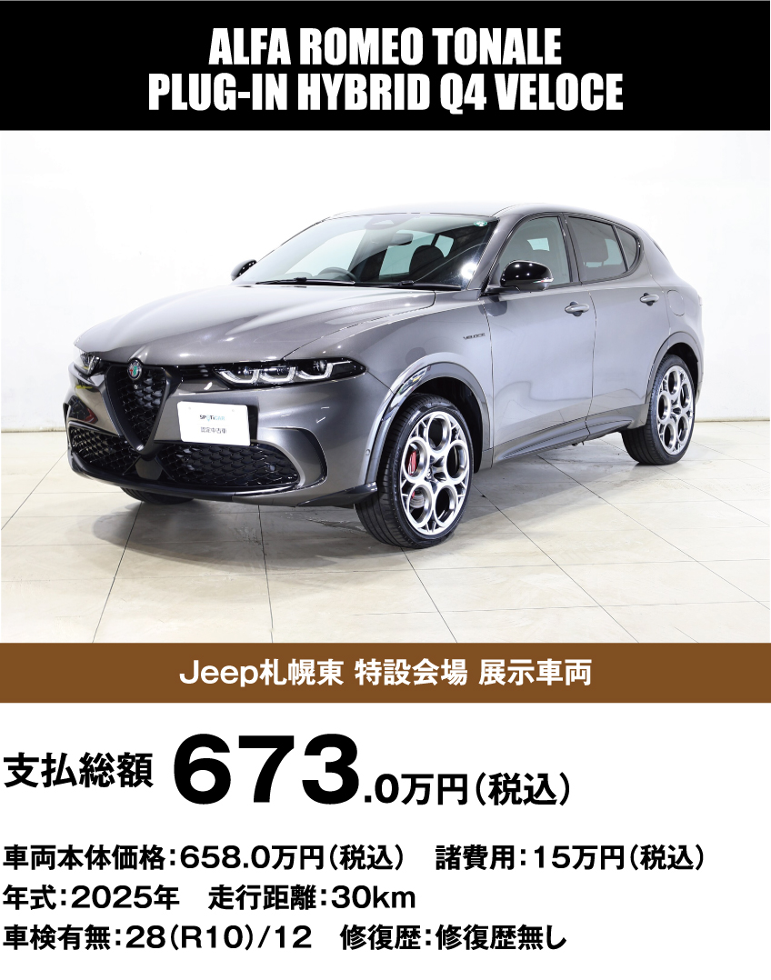 ALFA ROMEO TONALE PLUG-IN HYBRID Q4 VELOCE